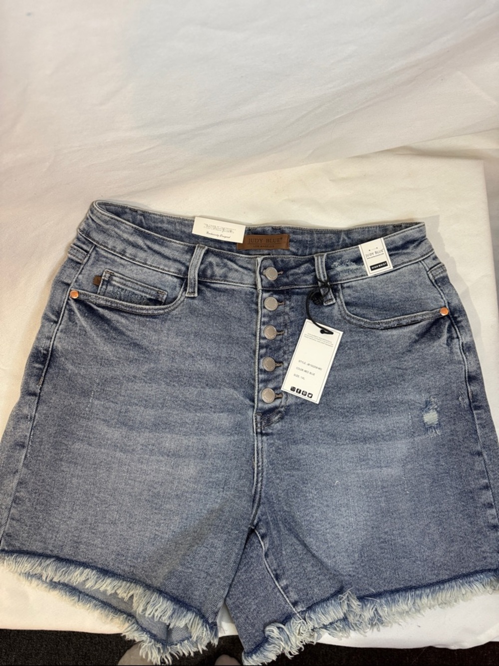 Judy blue High waisted. Blue Distressed Denim Shorts Style JB150206